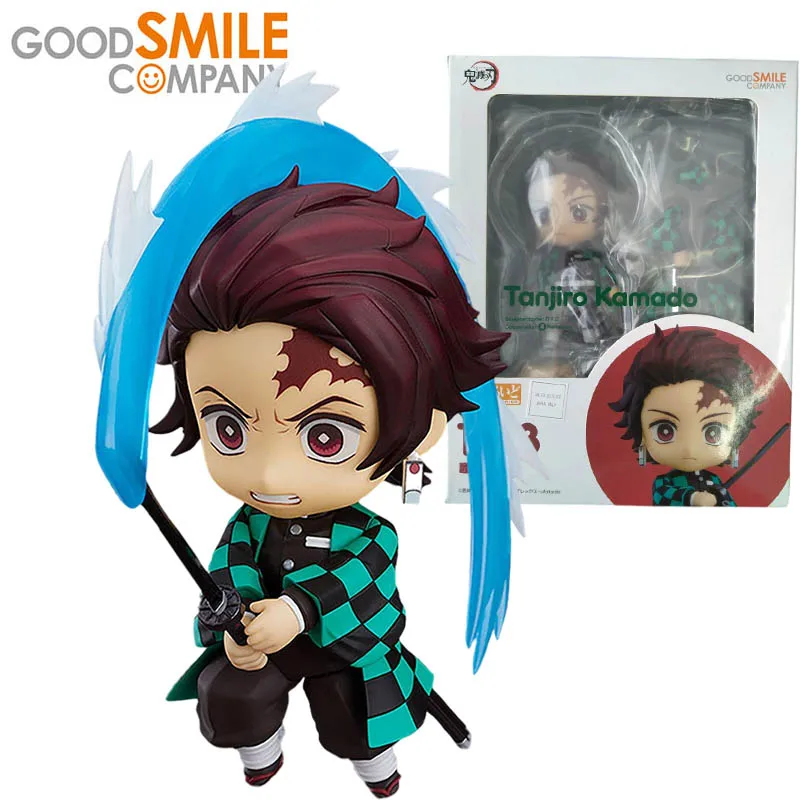 

10 см оригинальная хорошая улыбка ГСК Nendoroid Kamado Tanjirou Рассекатель демонов Q Verision Коллекционная экшн-фигурка модель игрушка праздничный подаро...