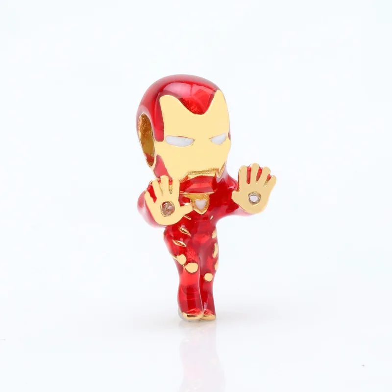 

New S925 silver alliance beading European American light luxury Jarvis robot beading birthday gift