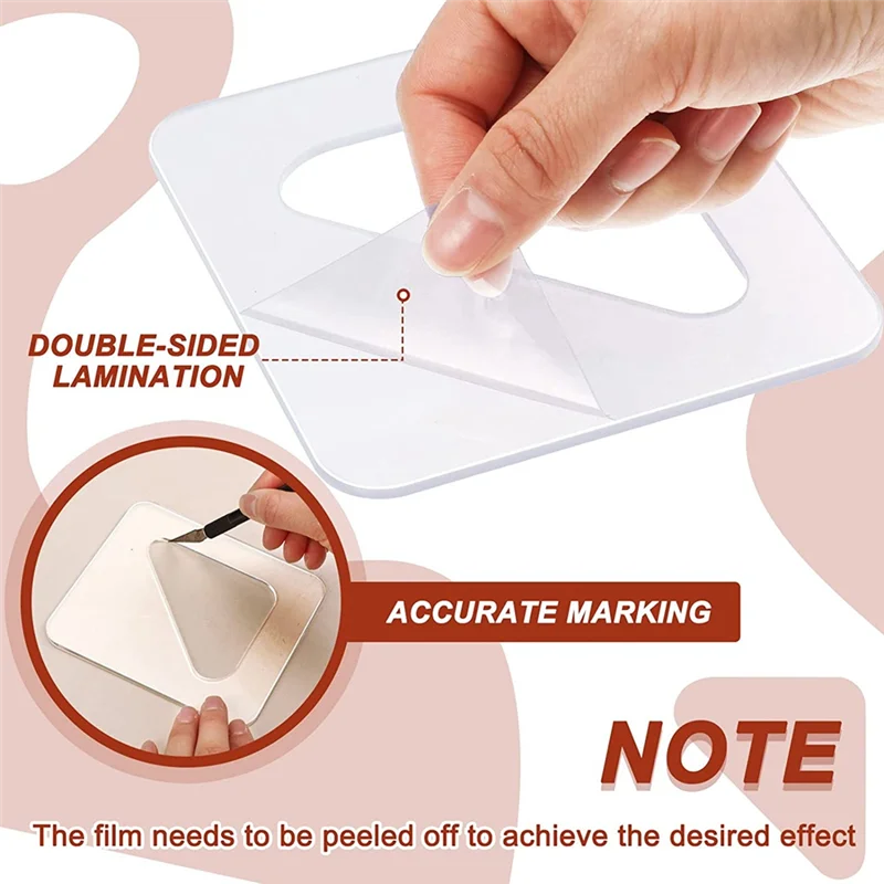 5 шт. шаблоны маршрутизаторов для деревообработки акриловые угловые трафареты с