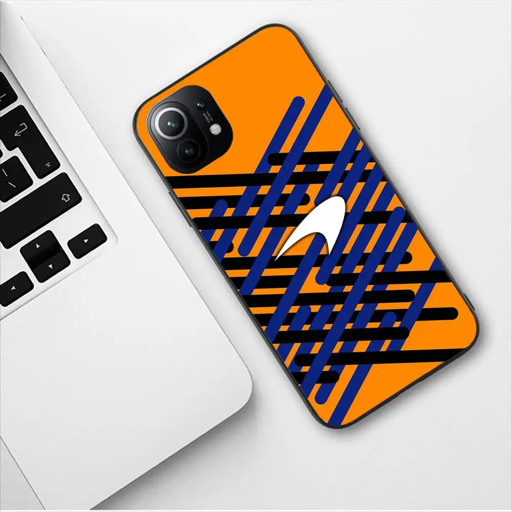 McLaren Car Logo Phone Case For Xiaomi 13 12 11T 9 11 10C 9T 8 9SE 11i Lite Ultra Note10 Poco F3 M4 M3 Pro Soft Silicone Covers