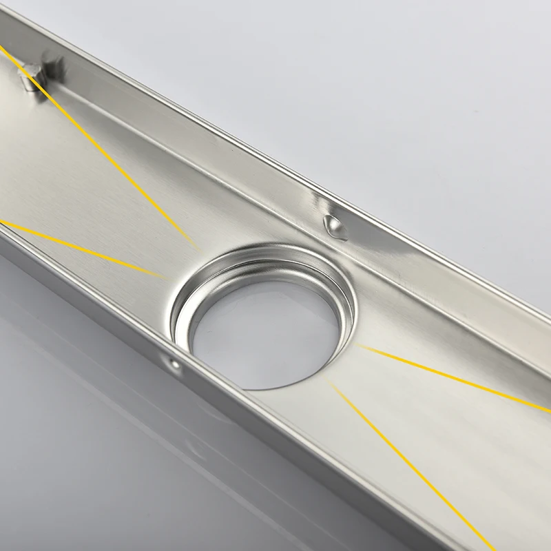 Слив для душа 24 дюйма с небольшой решеткой матовый слив из нержавеющей стали 304