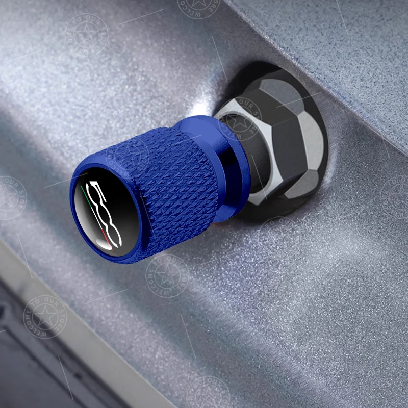 4 шт. 500 логотипов колпачки для клапанов шин автомобиля шток воздуха алюминиевые