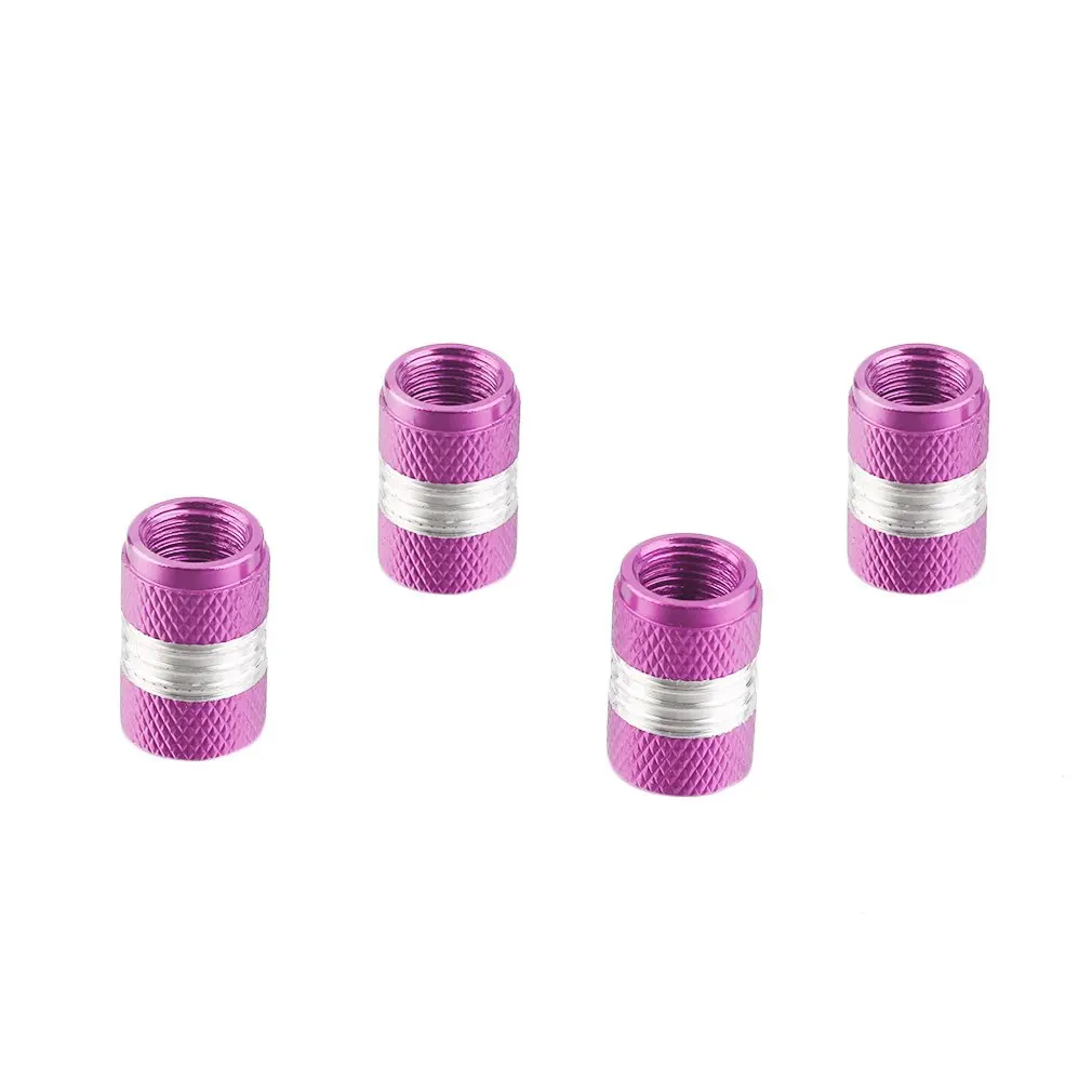 

6 Colors Mini 4 X Aluminum Tire/Rim Valve/Wheel Air Port Dust Cover Stems Caps For Car