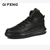 2022 mens walking sneakers black leather boots summer red fashion running youth mens gym shoes breathable walking shoes male