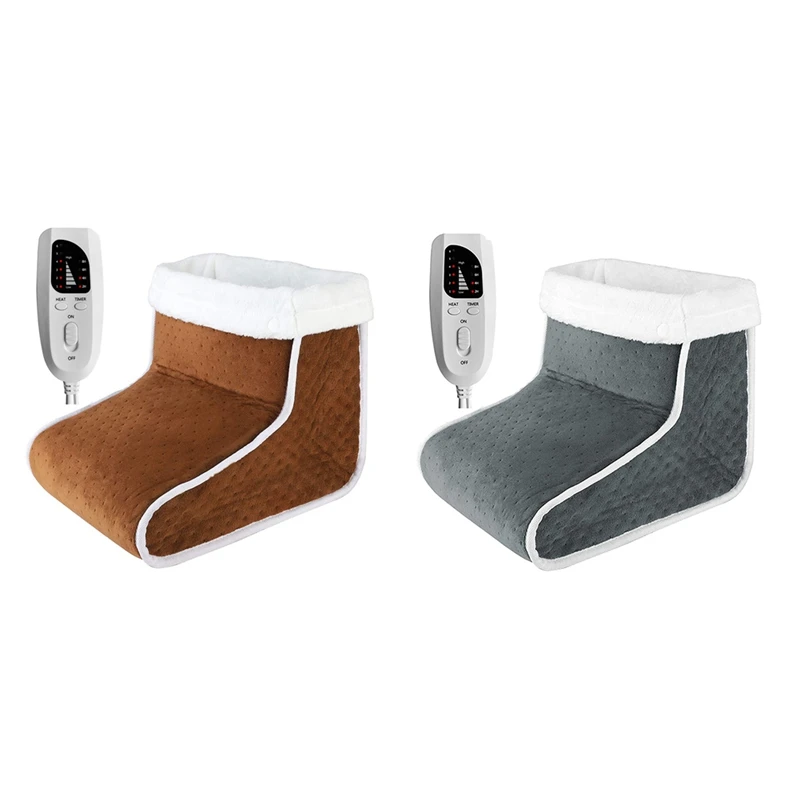 

SEWS-Electric Foot Warmer Heater Charging Power Saving Warm Foot Cover Feet Heating Pads For Home Bedroom EU Plug