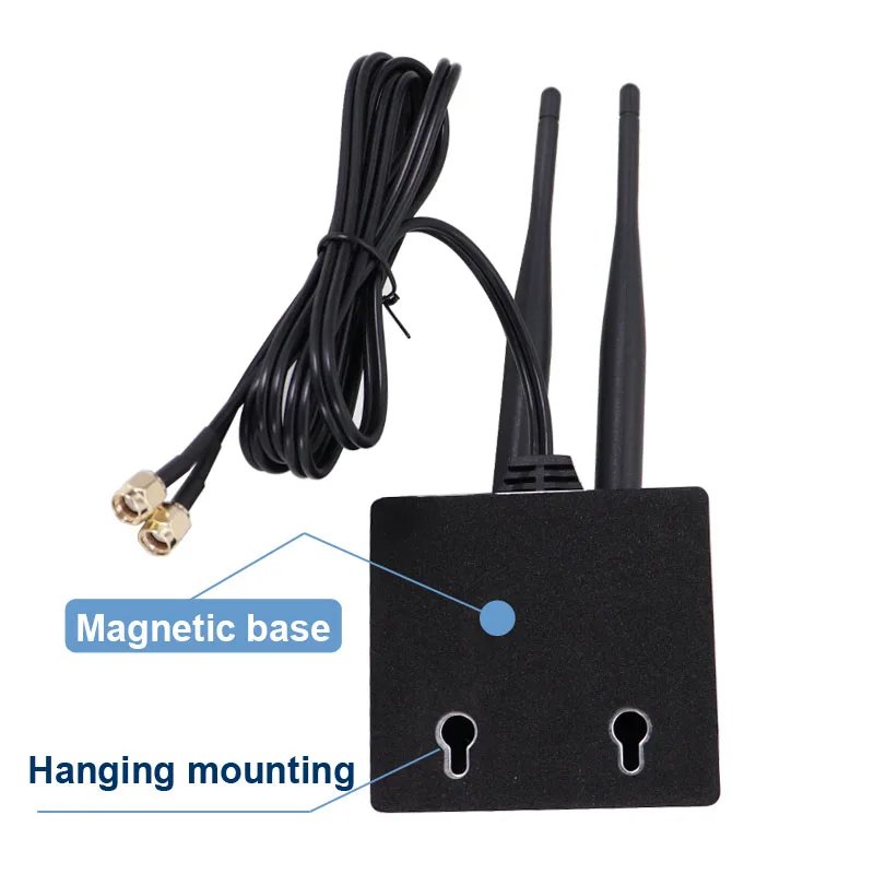 Dual Band 2.4G 5.8G WiFi Omni Antenna High Gain Indoor Router Antenna With 2pcs RPSMA male Connector