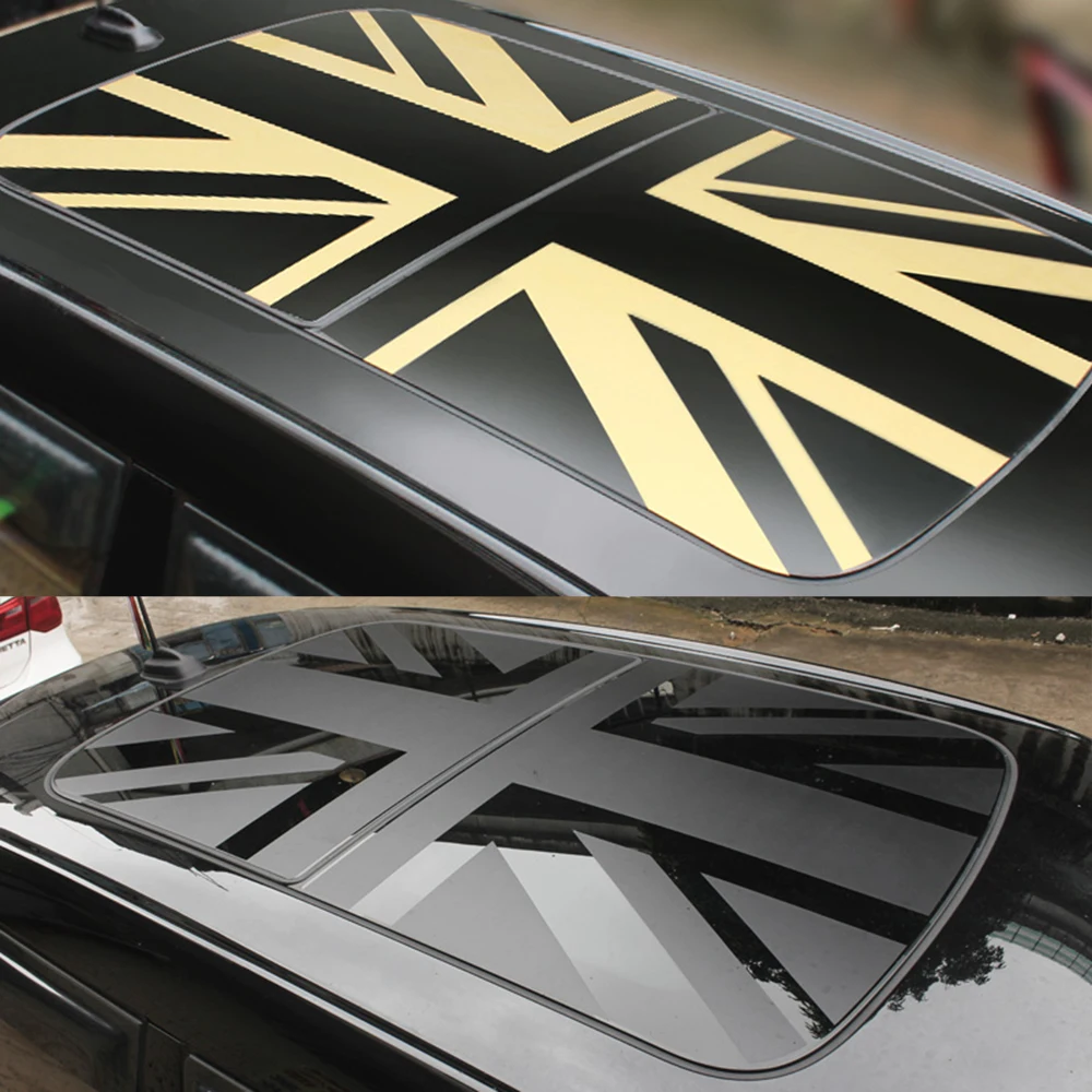 

Sunroof Union Jack Roof Window Film Vinyl Sunshade Sticker Decal For M Coope r J C W 1 F 54 F 55/56/60 R53/55 Car Accessories