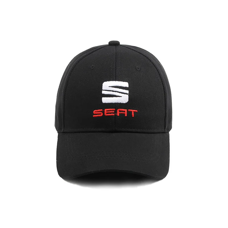 

Unisex Cotton Baseball Cap Adjustable Casual Hat For Four Season Outdoor Sport Hat Car Logo Emblem Embroidery For Seat Badge