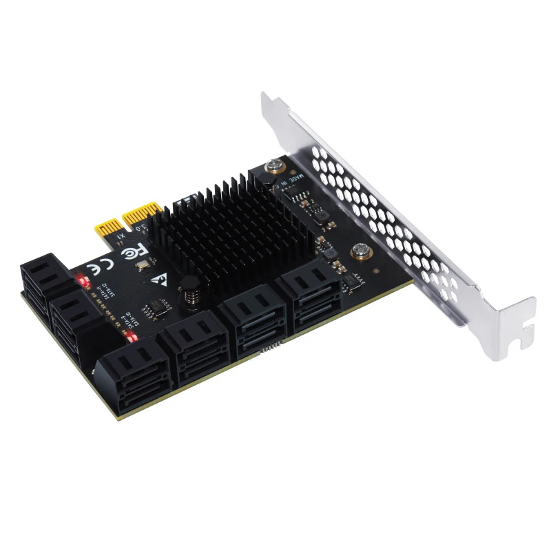 Плата расширения PCIE SATA, контроллер SATA 3, PCI Express X1, 12 портов