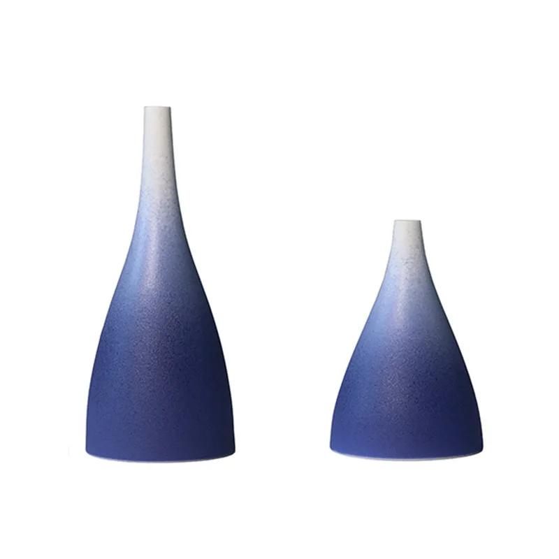 

Керамическая ваза для гостиной креативное украшение градиентный матовый глазурь домашние аксессуары сухой цветок