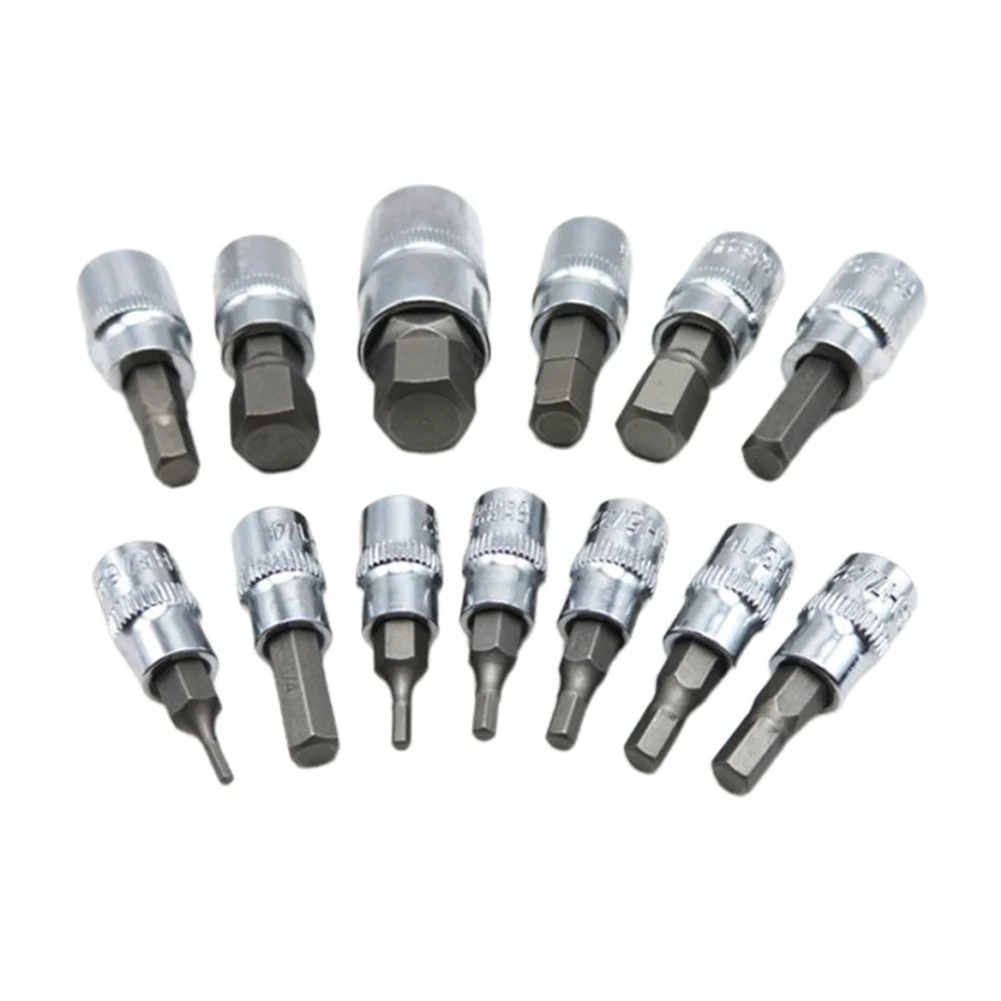 

1Set 1/4inch 3/8inch 1/2-inch Drive Ratchet Wrench Socket Bit Socket Bolt Removal Tool Set For Remove Hex Screws Hand Tools