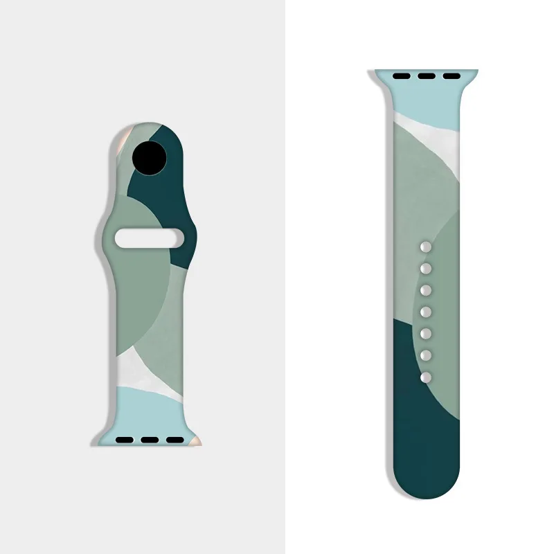 

The silicone watch strap for iWatch7/6/se/5/4/3/2/1 general More color