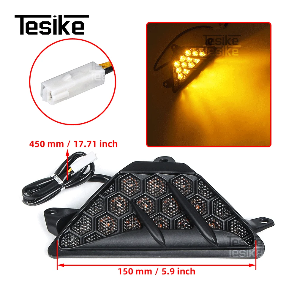 Передний светодиодный указатель поворота для KAWASAKI NINJA 250 300 400 650 1000SX ZX6R Z1000SX, аксессуары для мотоциклов, мигалка (art.: 3920d05c4e98f) - 3920d05c4e98f