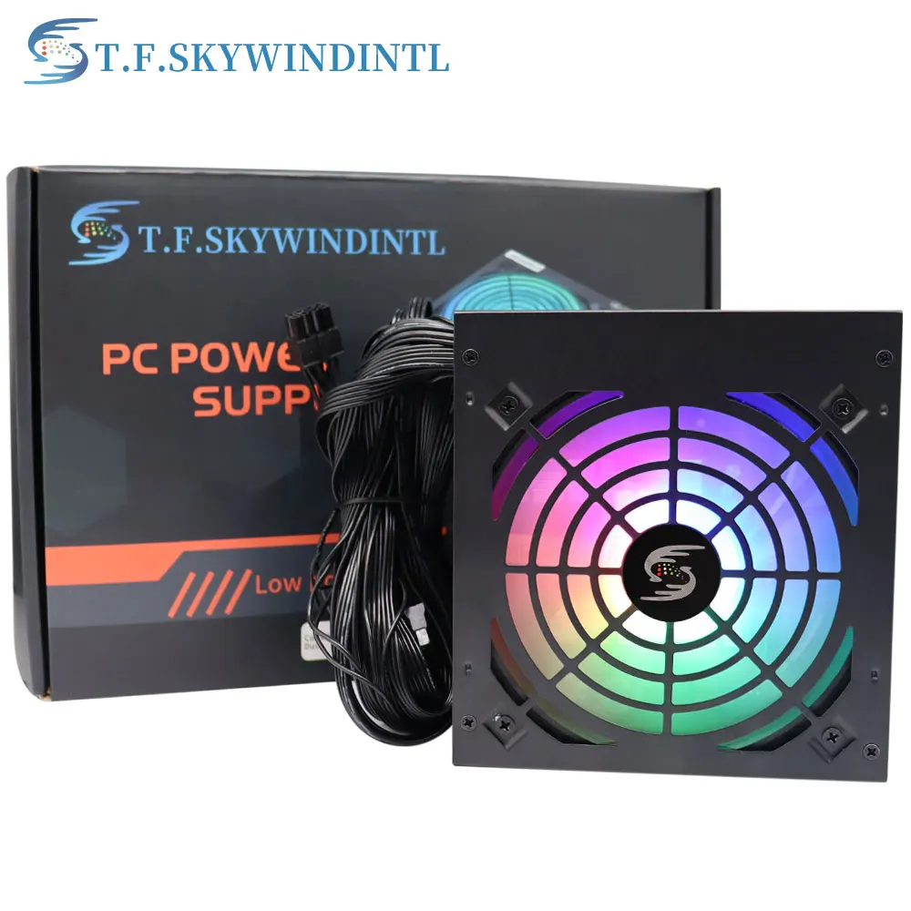 500W RGB PC Power Supply Unit 500 Watt MAX For Gaming Desktop Computer Atx 500w psu Power supply for pc