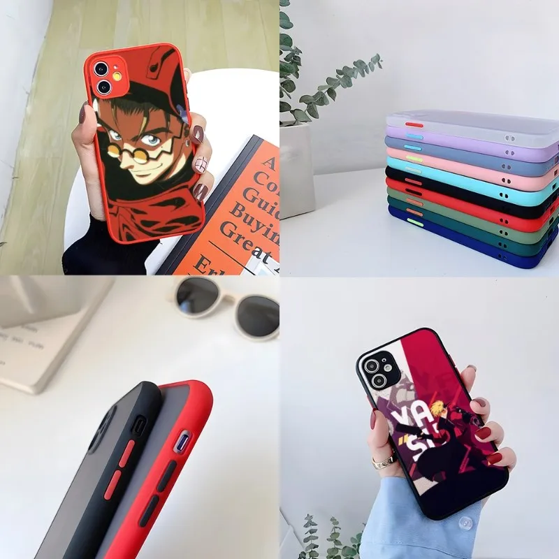 TriGun Stampede Wolfwood чехол для телефона IPhone 13Pro 12 11 14 Pro Max Mini 8 7 6 Plus SE2020 XS Max X XR 2023, популярный матовый чехол