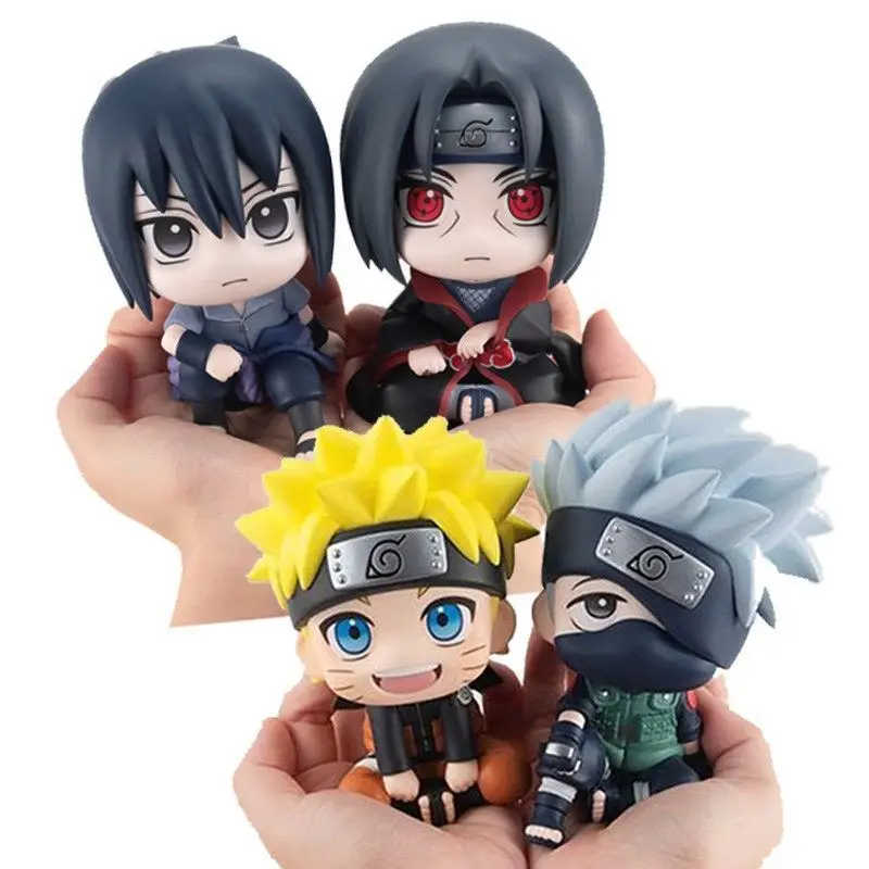 

Naruto 9 Cm Action Figure Naruto Kakashi Sasuke Itachi Model Toys Q Version Doll Car Decoration Decoration Birthday Gift Toys