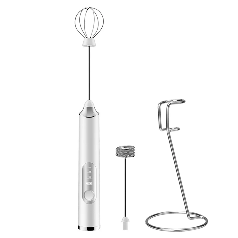 

Electric Handheld Egg Beater 3 Modes Foam Maker Milk Frother Blender USB Charger Whisk Drink Mixer For Egg Coffee Milk