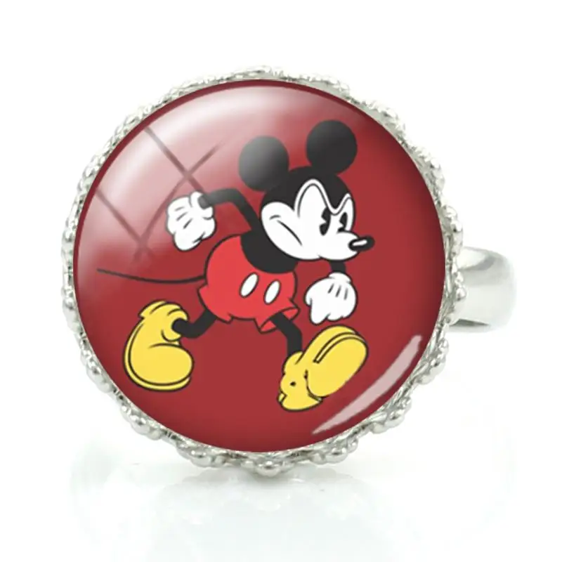 

Disney Classic Cartoon Mickey Mouse Ring Trend Taste Design Jewelry Fashion Design Jewelry Art Ring Crown Ladies Ring