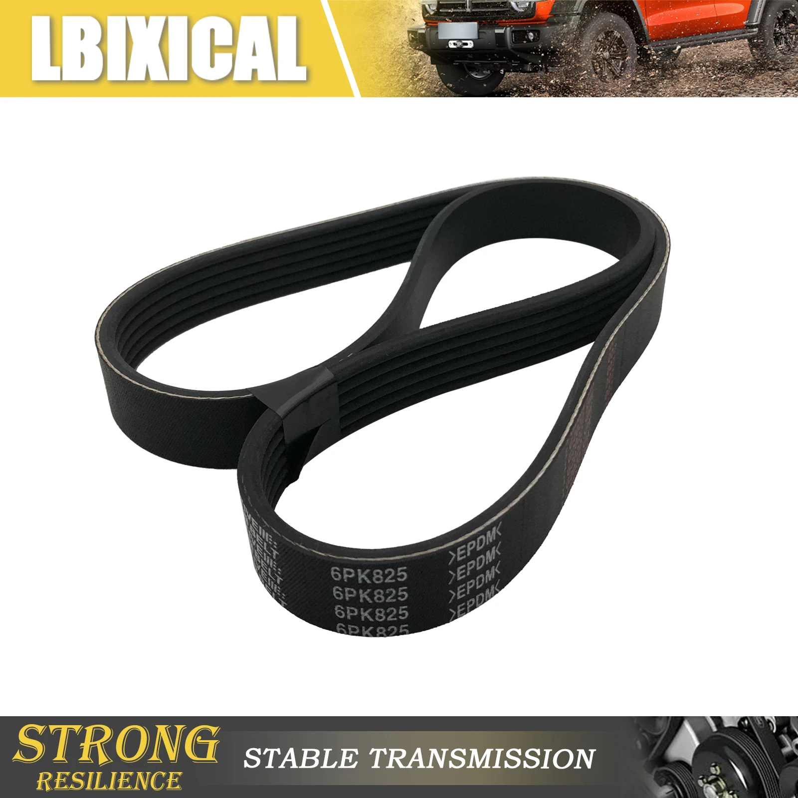 

LBIXICAL Змеиный ремень 6PK825 подходит для 1996 Nissan Sentra 1.6L-L4