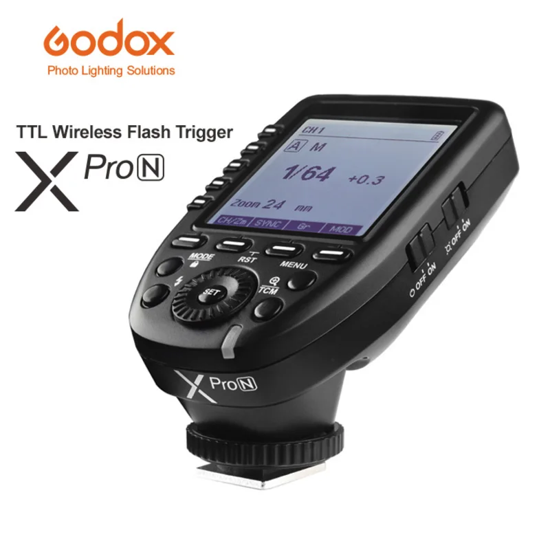 

Беспроводная система Godox Xpro-N, 2,4G, с высокоскоростным синхронизатором флеш-памяти i-TTL II, с большим ЖК-дисплеем, передатчиком, для камеры Nikon DSLR