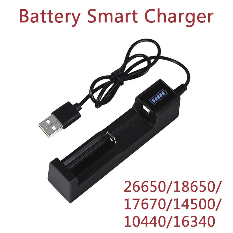 

18650 Battery Charger USB Rechargeable Battery Adapter LED Smart Chargering for Rechargeable Batteries Li-ion 18650 26650 14500