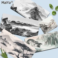 chinese landscape ink painting hot unique desktop pad game mousepad size for keyboards mat mousepad for boyfriend gift