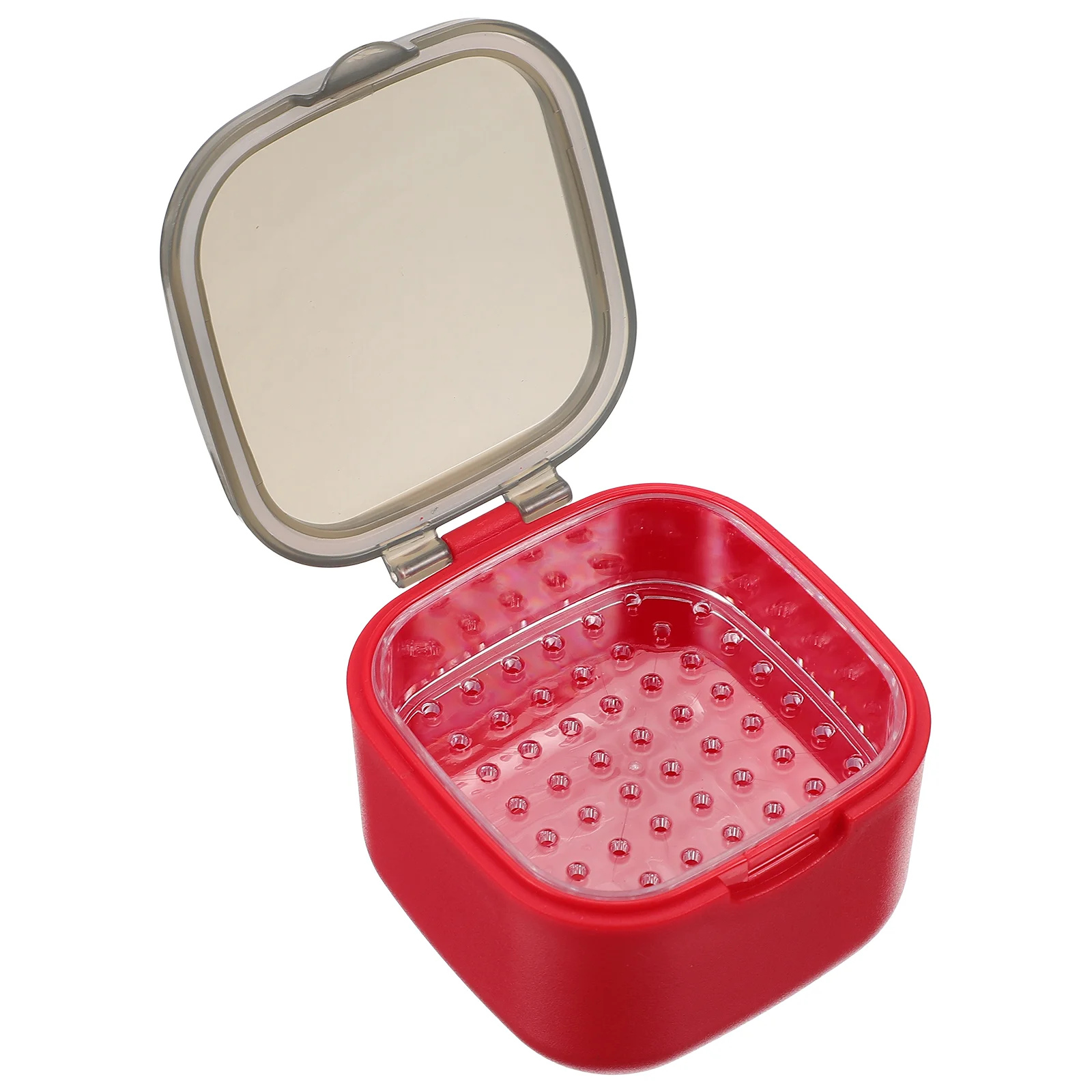 

Storage Tooth Holder Case Denture Retainer Plastic Pallets Fixed Box Enclosure Container Guard PC Travel