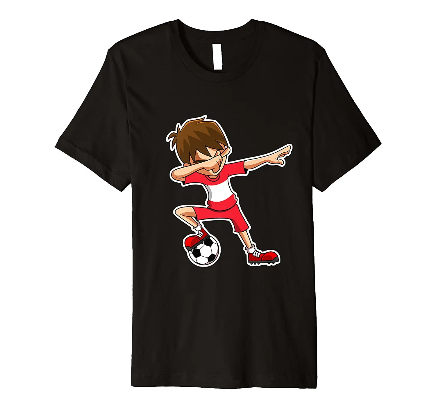 

Men Designer Clothes O-Neck Style Hip-Hop Tops Tees Dabbing Soccerer Boy Jersey Shirt, Austria Flag Footballer Hip Hop T-Shirt