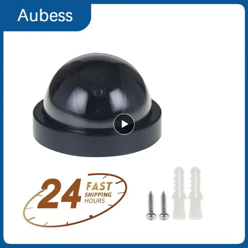

Simulation Camera Fake Dome Camera CCTV Security Camera Indoor With Flashing Red Dummy LED Light Fake Surveillance Camera