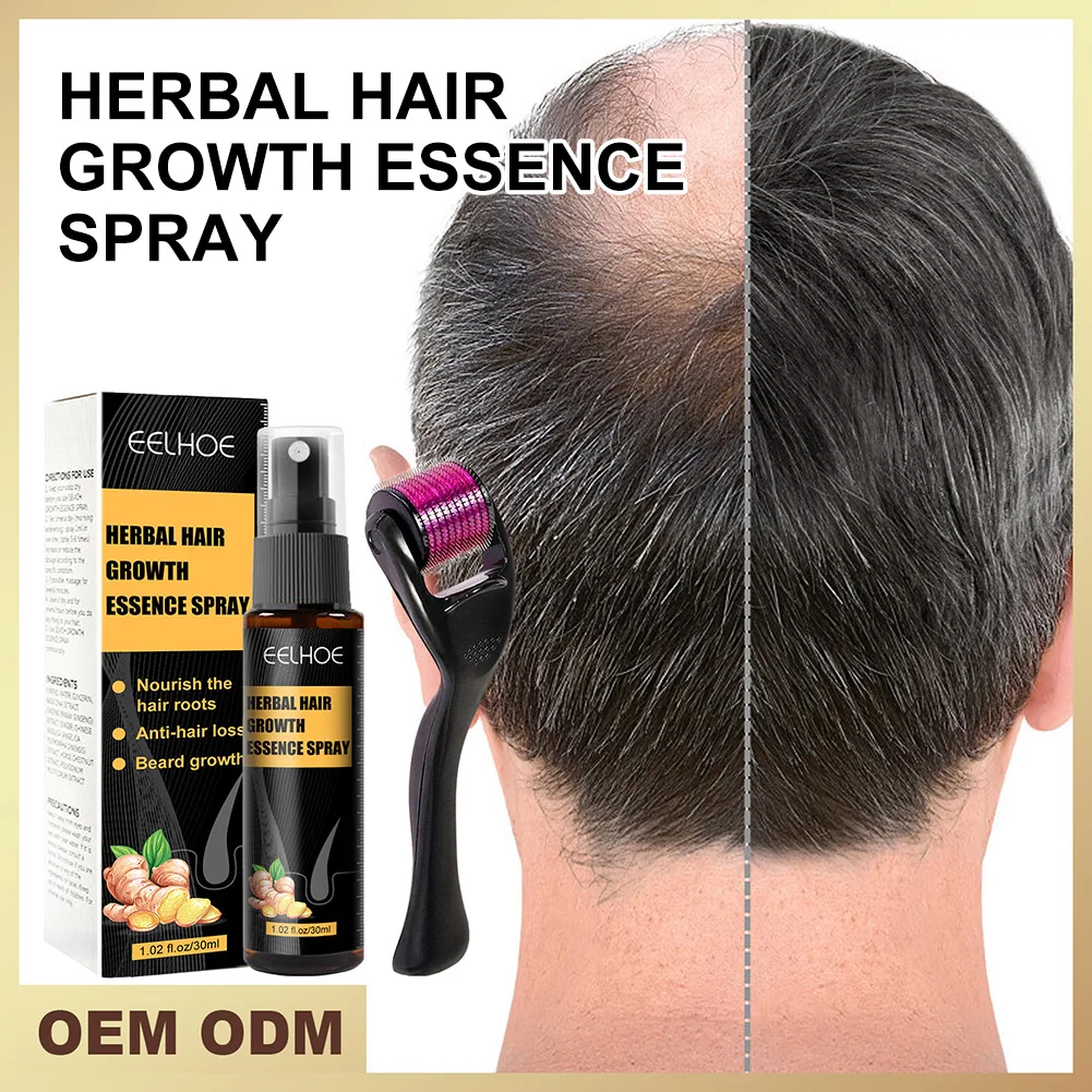Травяной ролик для роста волос масло бороды эссенция спрей лечение выпадения