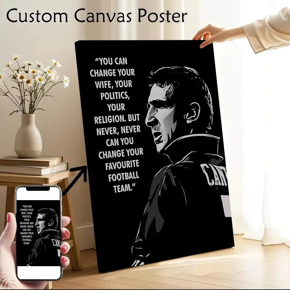 Фото Холст с принтом Cantona, настраиваемые картины, постеры, идеальный подарок для декора гостиной, украшения для спальни, декор для стен №1