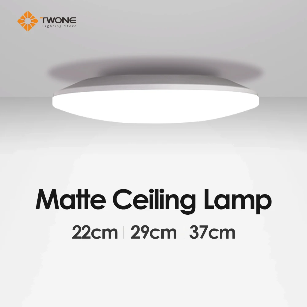 Matte Ceiling Lamp LED Soft Lights with Cold White 12W 28W 3
