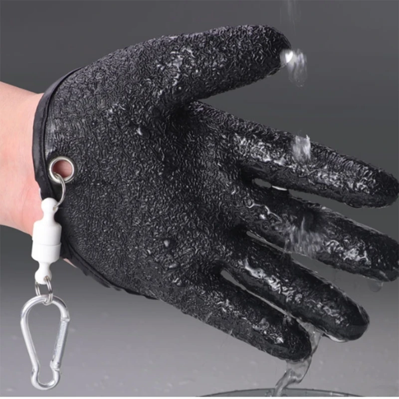 F1FD Рыболовные снасти Рыболовная профессия Левая правая рука перчатки с магнитом