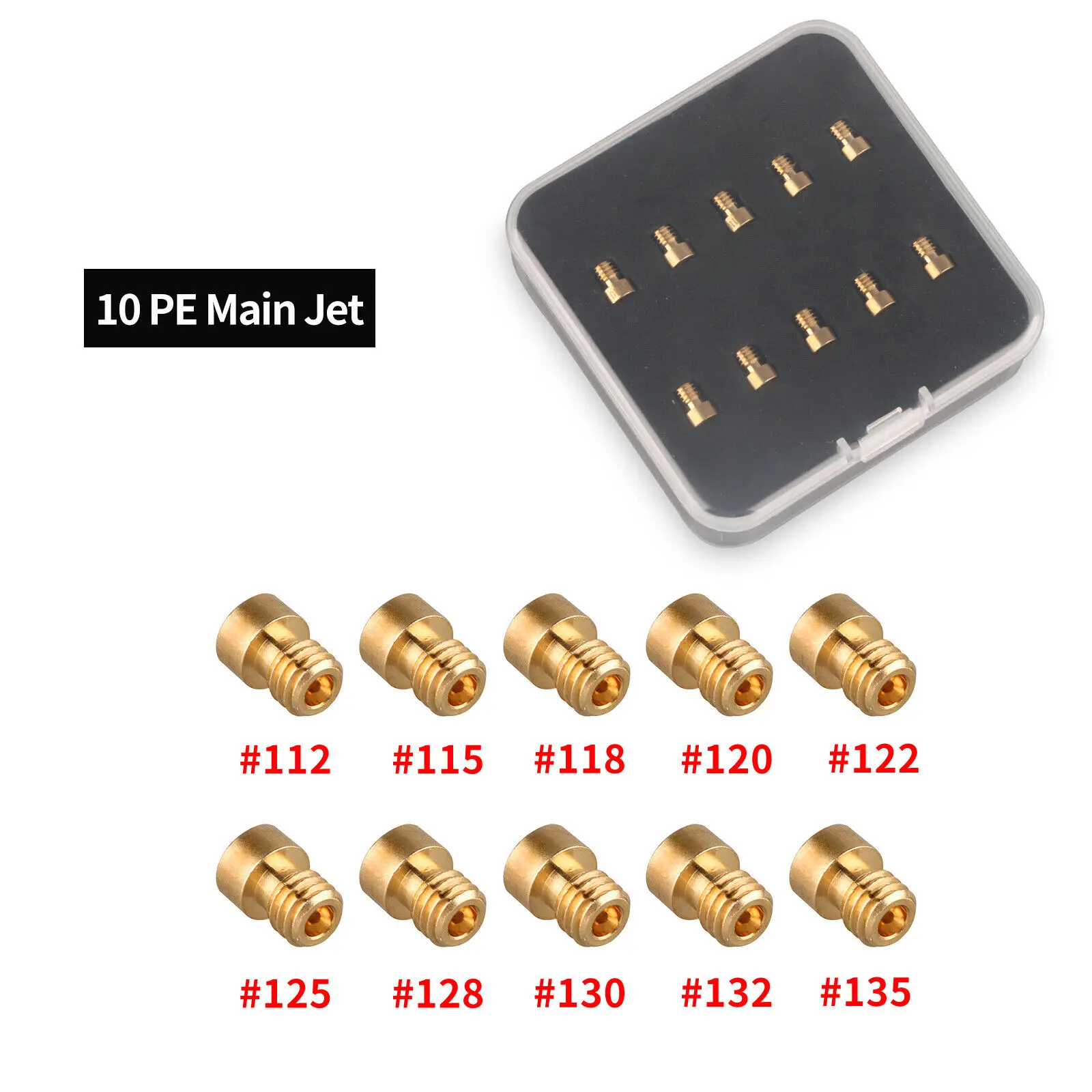 

NIBBI 6/10 шт. мотоциклетные головные жиклеры карбюратора PE M5 M6, набор форсунок для Yamaha Honda, аксессуары для мотокросса