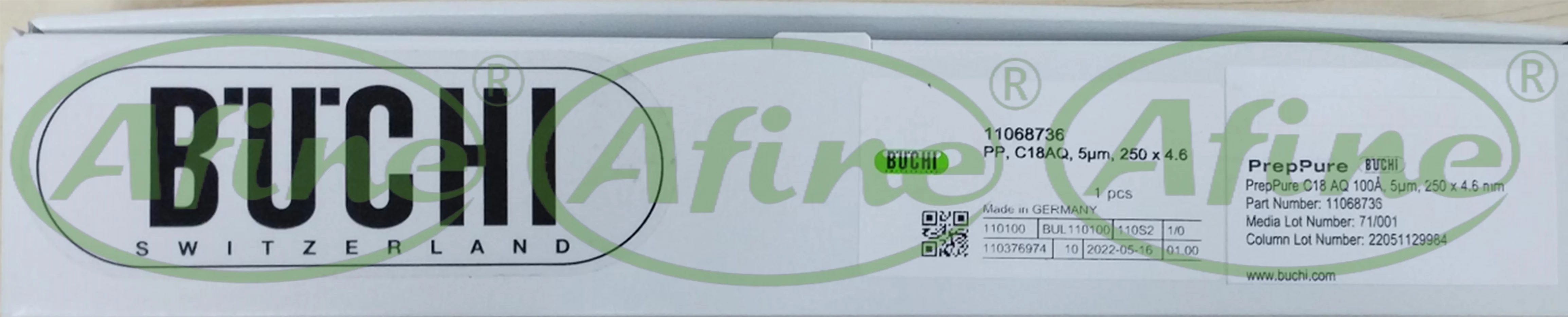 AFINE Buchi 11068736 Колонка ПП C18AQ 5 мкм 250 х 4 6