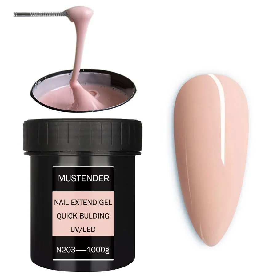 

1000g Poly Nail Gel Transparent Nude Purple Jelly Builder for Nails Extension Nail Builder Finger Prolong Glue Extending Gel