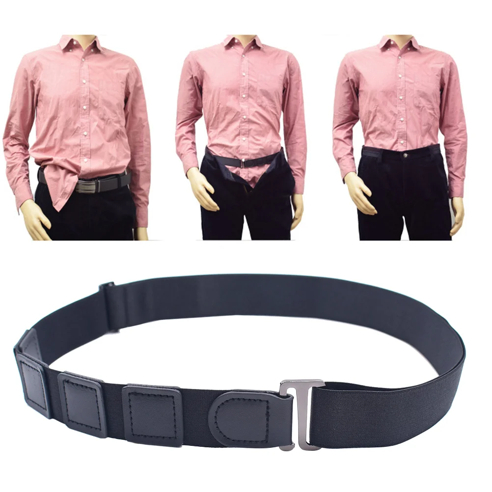 Ремень-держатель для рубашки, ремешок с интуитируемым замком для мужчин, не подтягивает ремни, полицейский ремень