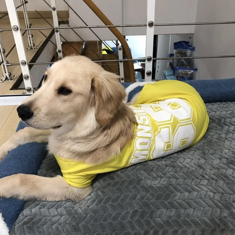 

Summer Dog Clothes Thin Breathable Pet Vest Labrador Samoyed Corgi Medium Large Dog Pet Clothes Nba Jersey Dog Costumes