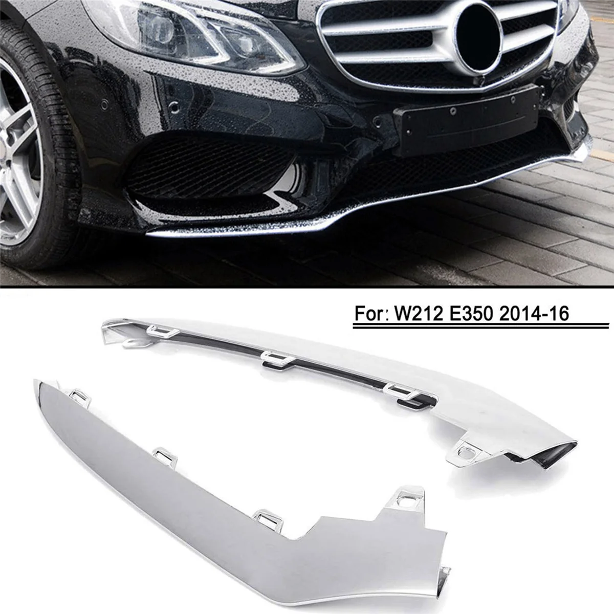 

2X Передняя и низкая отделка бампера, для Mercedes-Benz E-Class W212 E350 2014-2016, распределитель губ бампера 2128852874, правая сторона