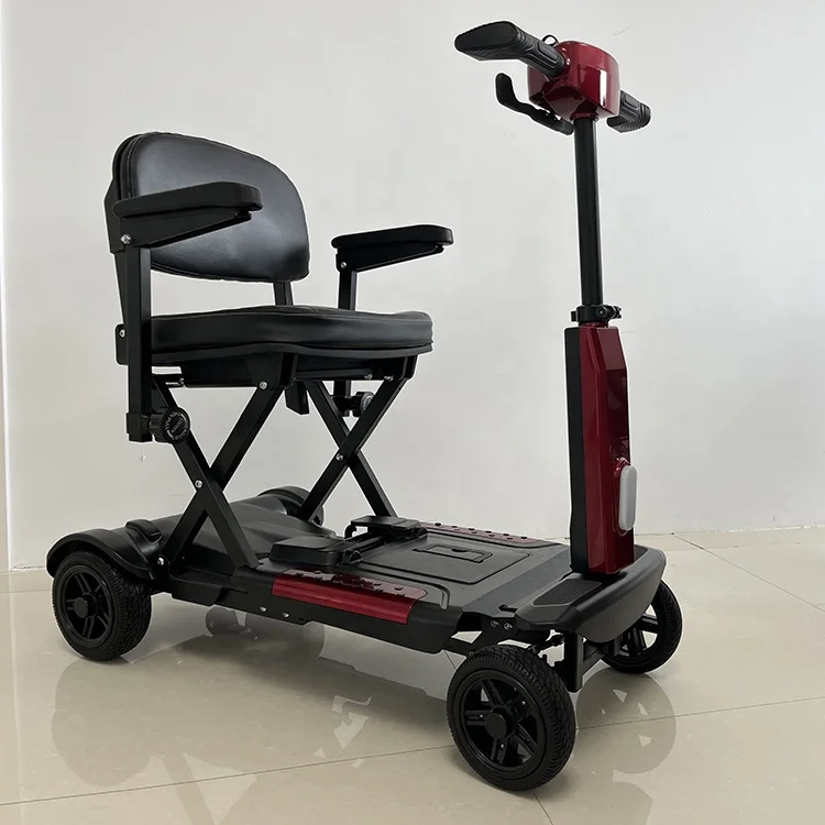 Легкий складной портативный 4-колесный самокат для медицинского оборудования