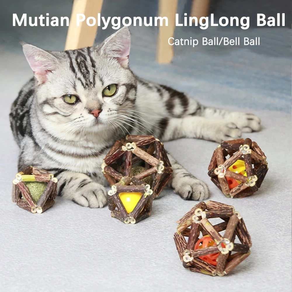 

Cat Toys Natural Sticks Mint Ball for Cats Catnip Sticks Chew Sticks Molar Chew Toys Kitten Teeth Cleaning Pet Gatos Accessories