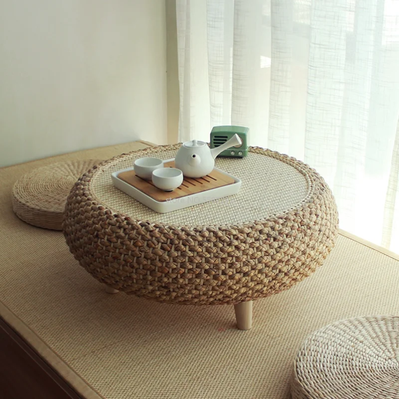 

Manual Rattan Weaving Coffee Tables Japanese Tables Living Room Furniture Furniture For Home Table Basse table basse de salon