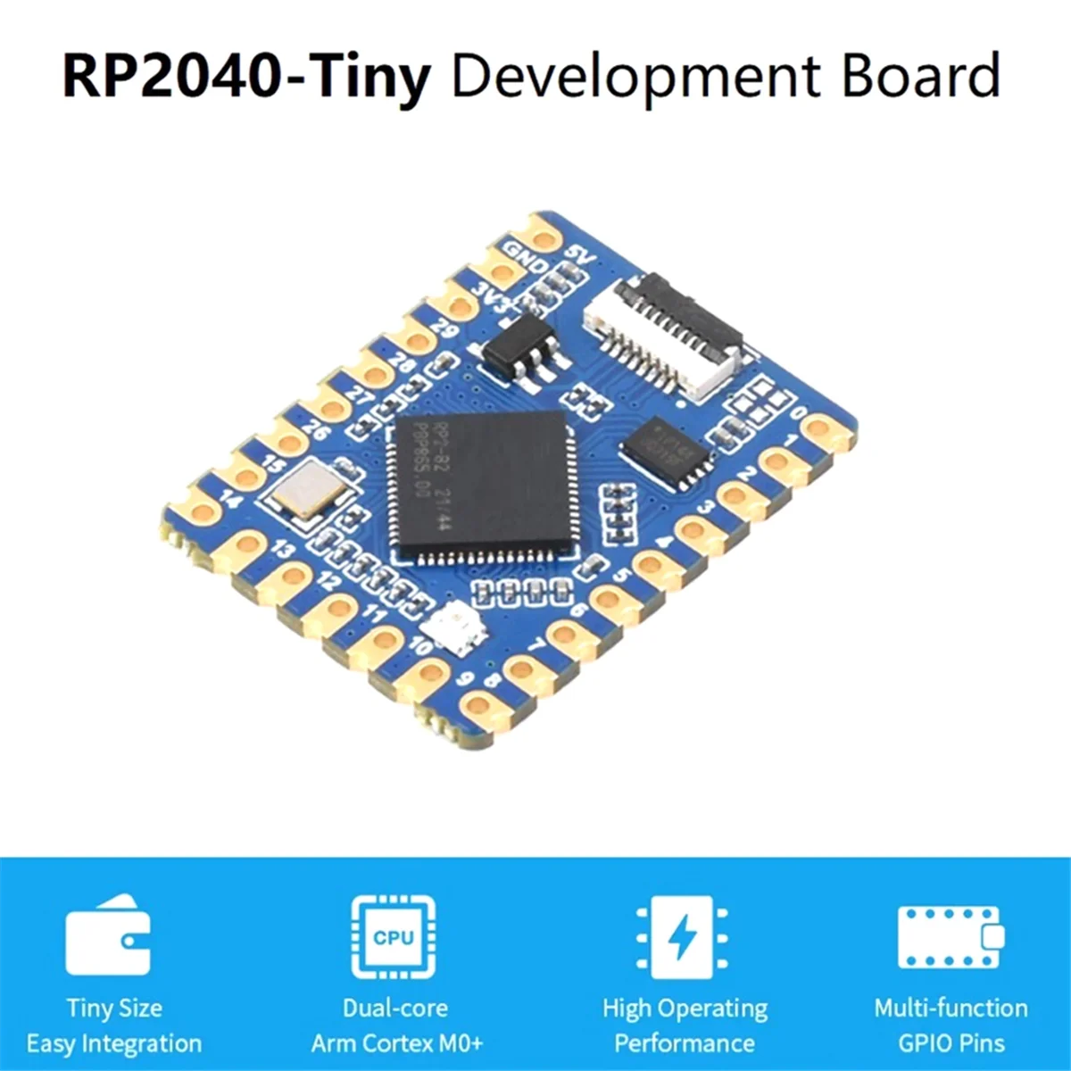 Для Raspberry Pi Pico RP2040-Tiny плата разработки на плате с USB-портом RP2040