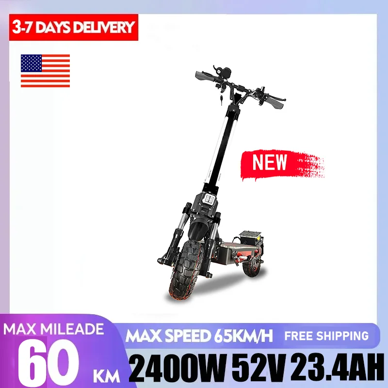 US Warehouse ARWIBON ELF  2400W 52V 23.4AH Cheap Electric Sc
