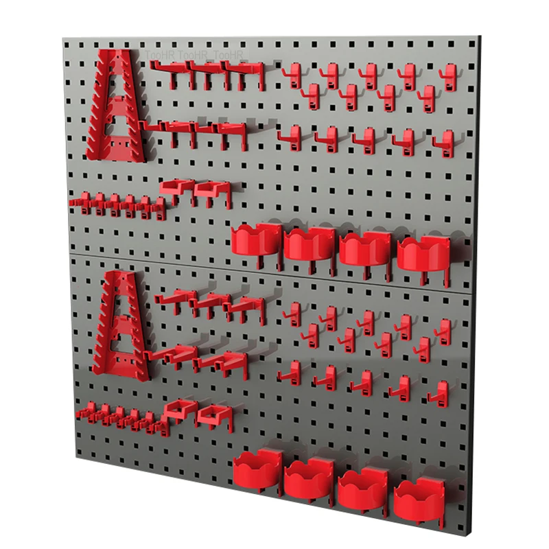 Стальная стеновая коробка для хранения инструментов, крепление на стену, гараж, полка для компонентов, организатор для крепежных изделий.