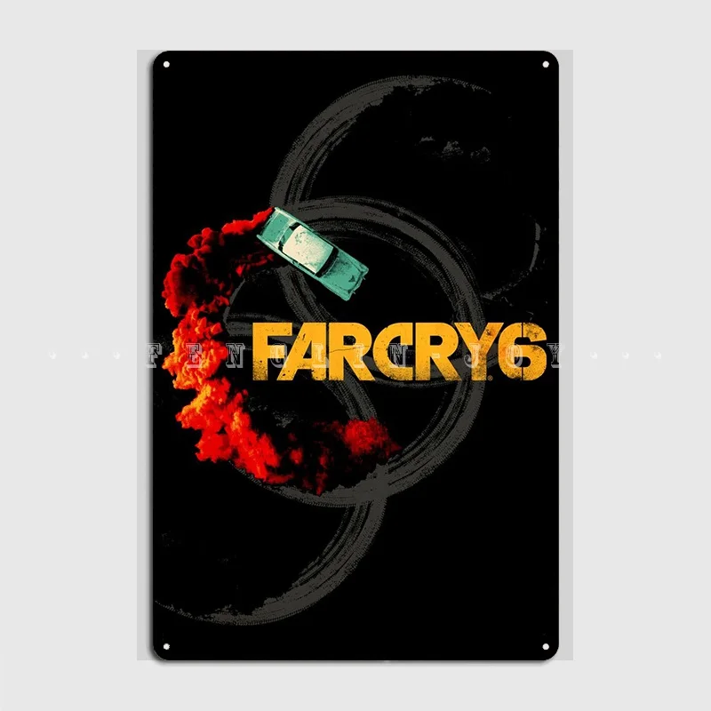 

Far Cry 6 плакаты, металлическая табличка, Настенная роспись, паб, гараж, Классические фотоплакаты со знаком