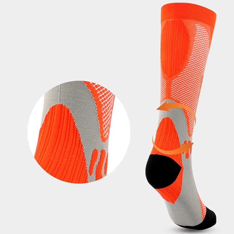 Компрессионные носки для бега мужчин и женщин футбола против усталости