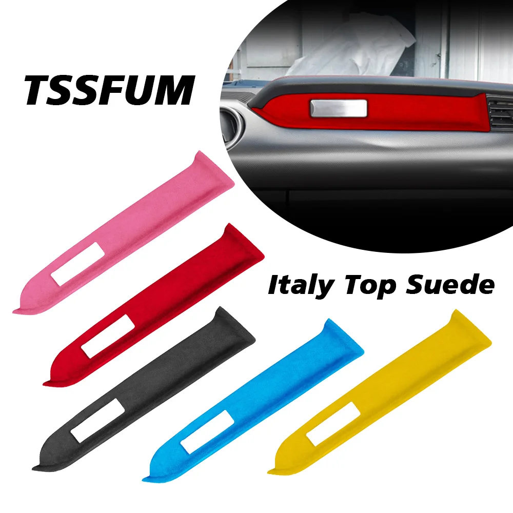 

Замшевый интерьер автомобиля из алькантары, Италия, центральный инструмент управления, модификация отделки для Ford Mustang GT 2015-2024, автомобильные аксессуары