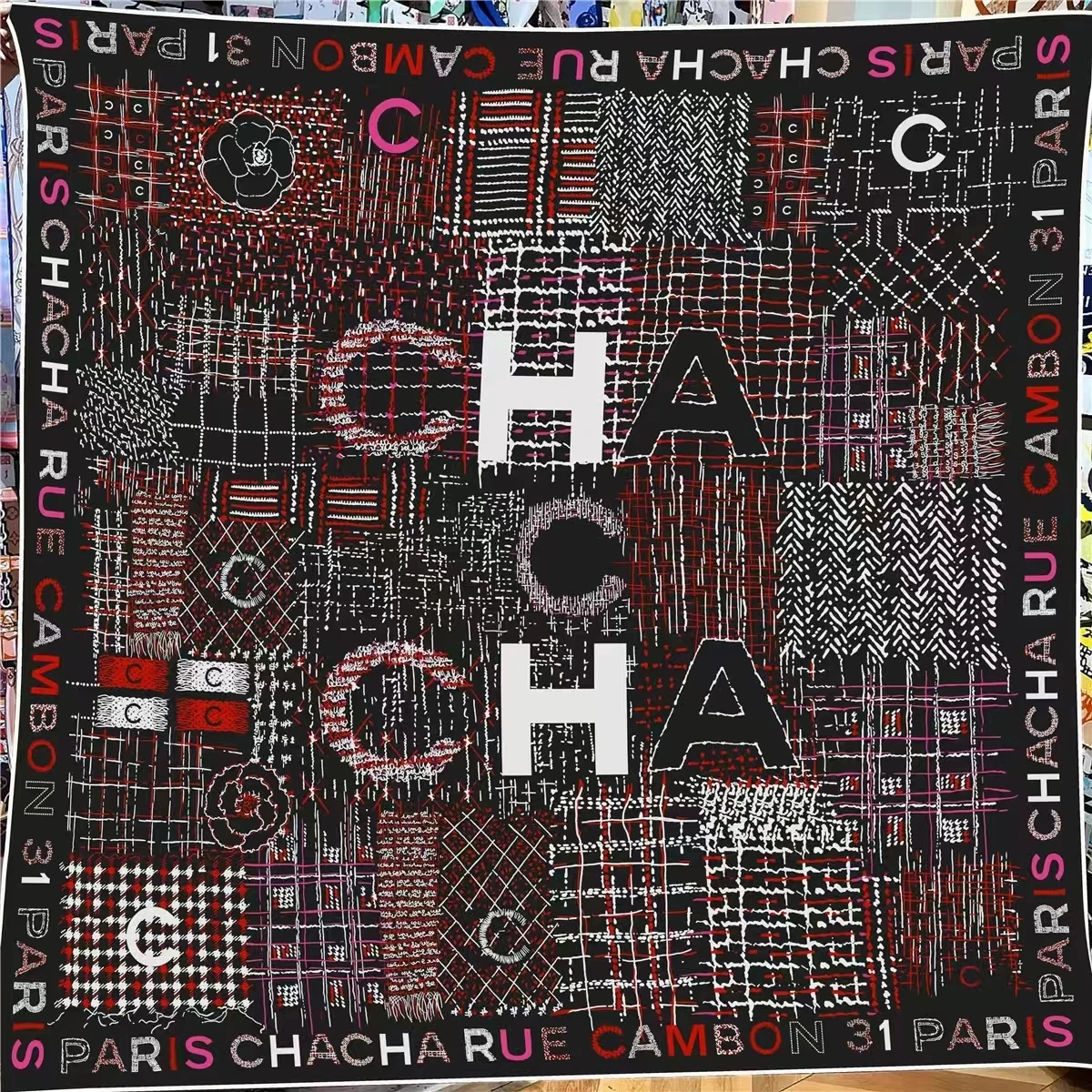 POBING 30% шелк 70% кашемировый шарф женский ручной работы квадратные шарфы с буквами