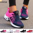 Женские кроссовки для бега, светильник кие дышащие кроссовки из сетчатого материала для занятий спортом на открытом воздухе, повседневная обувь для ходьбы и тенниса, 2022